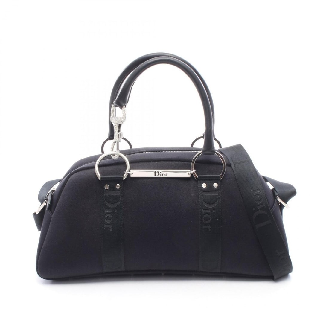 Christian Dior Dior Hardcore 2-Way Handbag, Canvas and Leather, Women's, Black (1 of 12)