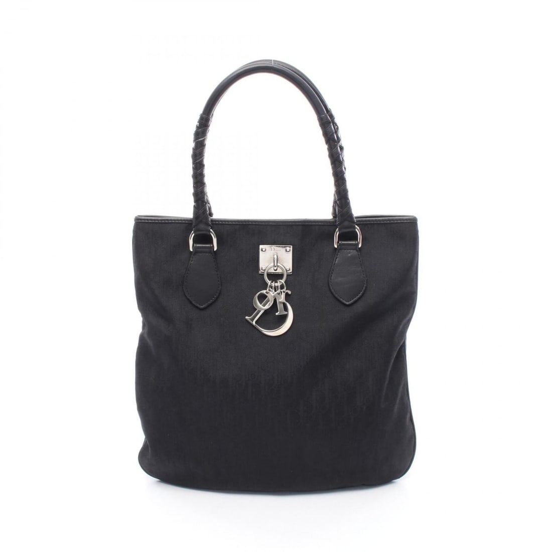 Christian Dior Dior Trotter Tote Bag Handbag Nylon Leather Women's Black: --- Catalog ---Category: SizeSize (HxWxD): 32.5cm x 32cm x 1cm / 12.79'' x 12.59'' x 0.39''Category: DesignType: Handbag, Tote bagColor: BlackGender: WomenMaterial: Leather , Nylon Category: GeneralBr