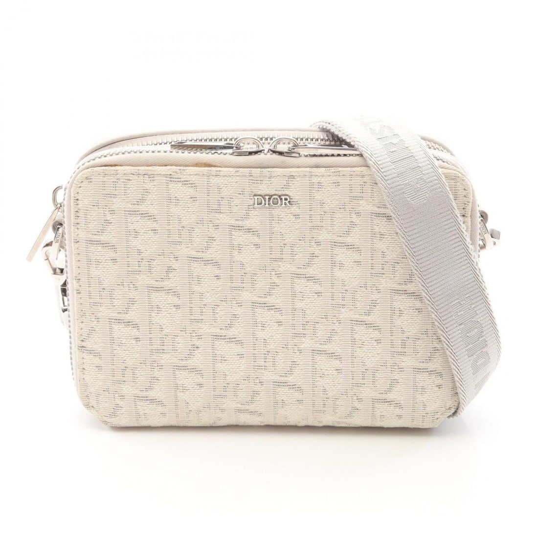 Christian Dior Dior Oblique Shoulder Bag/Handbag, Canvas and Leather, Women's, Ivory: --- Catalog ---Category: SizeSize (HxWxD): 12cm x 17cm x 5cm / 4.72'' x 6.69'' x 1.96''Category: DesignType: Handbag, Shoulder bagColor: IvoryGender: WomenMaterial: Canvas Category: GeneralBrand: Chri
