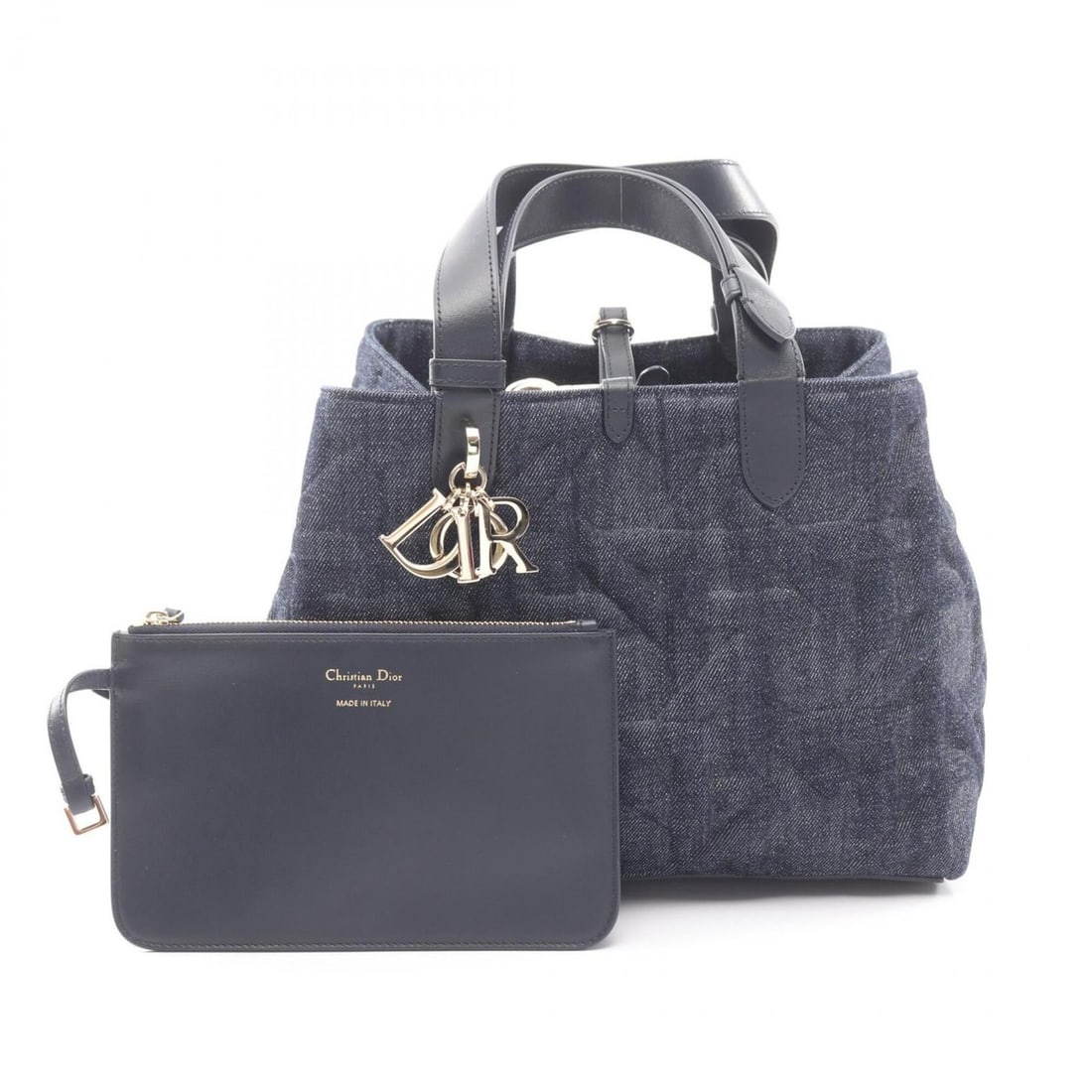 Christian Dior Dior Toujours Medium Graphic Cannage Handbag, Denim Leather, Women's, Navy,: --- Catalog ---Category: SizeSize (HxWxD): 22cm x 28cm x 17cm / 8.66'' x 11.02'' x 6.69''Category: DesignType: Handbag, PouchColor: NavyGender: WomenMaterial: Denim Category: GeneralBrand: Christian D