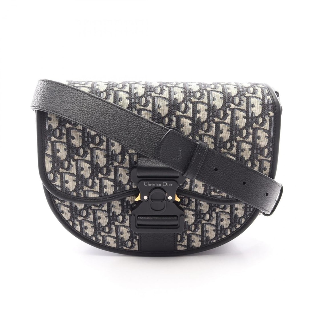 Christian Dior Dior GALLOP Oblique Shoulder Bag/Handbag, Canvas and Leather, Women's, Beige/Navy: --- Catalog ---Category: SizeSize (HxWxD): 21cm x 21cm x 5.5cm / 8.26'' x 8.26'' x 2.16''Category: DesignType: Handbag, Shoulder bagColor: Beige, NavyGender: WomenMaterial: Canvas Category: GeneralBra