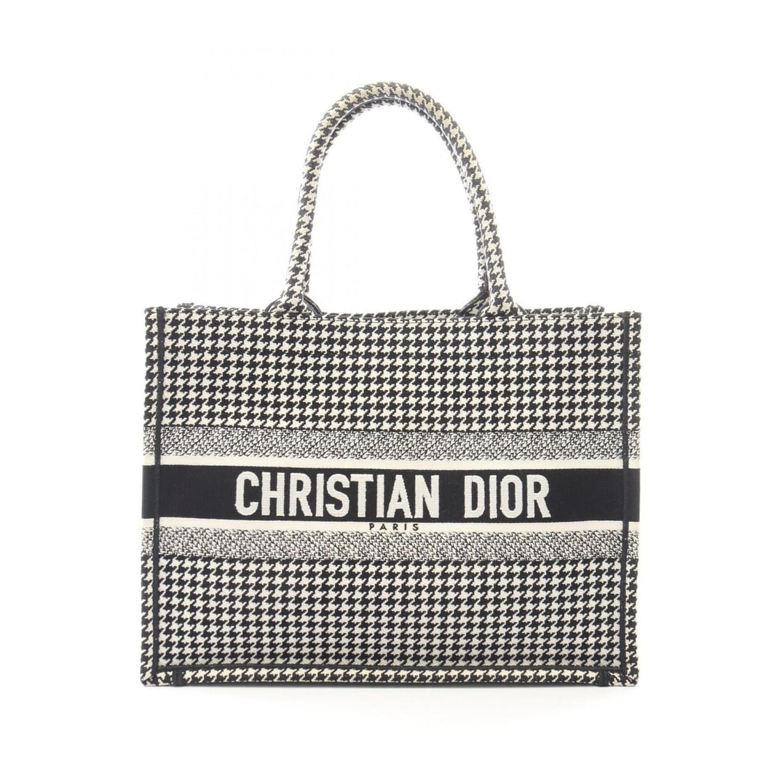 Christian Dior Dior Book Tote Medium Houndstooth Bag Handbag Canvas Women's White/Black: --- Catalog ---Category: SizeSize (HxWxD): 27cm x 36cm x 14cm / 10.62'' x 14.17'' x 5.51''Category: DesignType: Handbag, Tote bagColor: Black, WhiteGender: WomenMaterial: Canvas Category: GeneralBrand