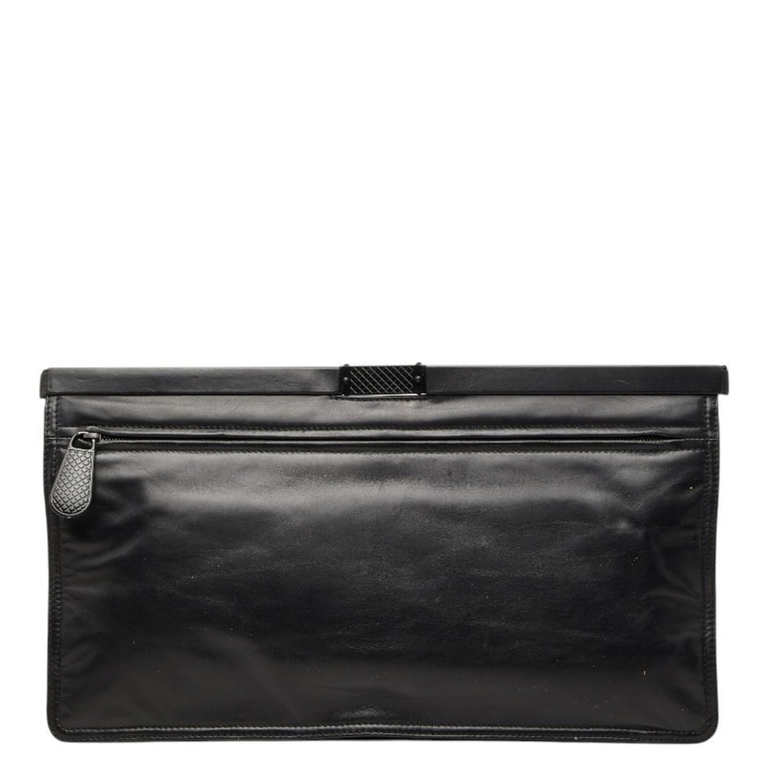 Bottega Veneta Clutch Bag, Second Black Leather, Women's BOTTEGAVENETA: --- Catalog ---Category: SizeSize (HxWxD): 20.5cm x 36cm x 1cm / 8.07'' x 14.17'' x 0.39''Category: DesignType: Clutch bagColor: BlackGender: WomenClosure: OpenMaterial: Leather Category: GeneralBrand