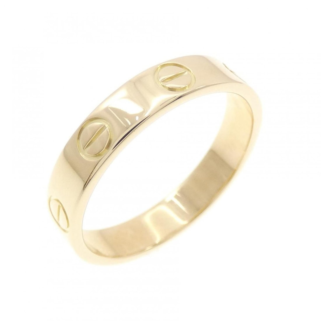 Cartier Mini Love Ring: --- Catalog ---Category: SizeUS Size: 5.5Brand Size: 50Category: DesignType: Band ringGender: WomenMaterial: Yellow gold (18K)Category: GeneralMPN: B4085000Brand: Cartier--- Item List ---Section: Cond