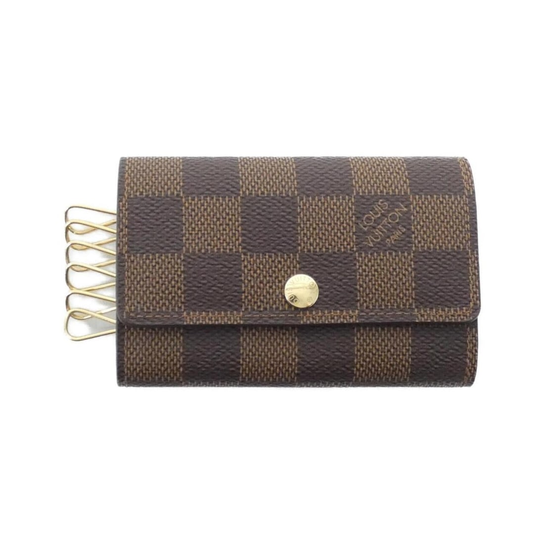 Louis Vuitton Damier Multicles N62630 Key Case: --- Catalog ---Category: DesignType: KeycaseColor: EbeneGender: Women,MenMaterial: Coated canvas Category: GeneralMPN: N62630Brand: Louis VuittonCategory: Physical PropertiesSize (HxWxD): 7cm x 11cm