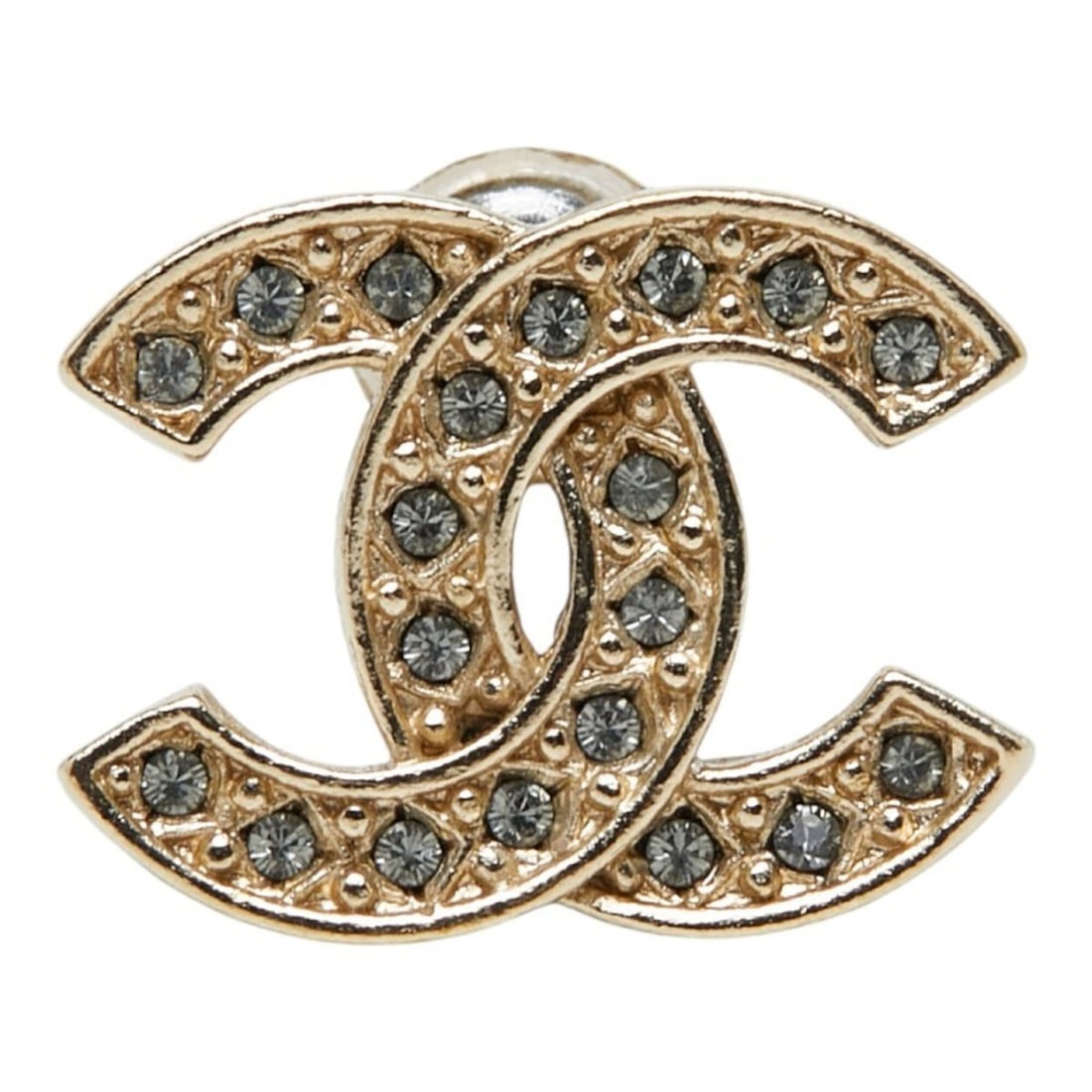 Chanel Coco Mark Stud Earring A16A (Single Earring) Gold Rhinestone Plated Women's CHANEL: --- Catalog ---Category: SizeSize (HxWxD): 12.10mm x 15.80mm x 9.30mm / 0.48'' x 0.62'' x 0.37''Category: DesignType: Stud earringsColor: GoldGender: WomenMaterial: RhinestoneCategory: GeneralBrand: