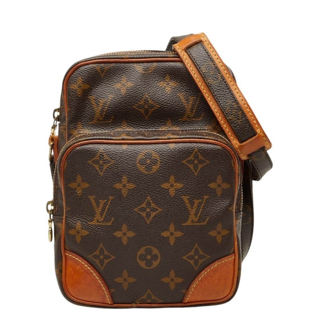Louis Vuitton Monogram Amazon Crossbody Shoulder Bag M45236 Brown Leather Women's LOUIS VUITTON: --- Catalog ---Category: SizeStrap Drop: 55cm / 21.65''Size (HxWxD): 21cm x 15.5cm x 9cm / 8.26'' x 6.1'' x 3.54''Category: DesignType: Shoulder bagColor: BrownGender: WomenClosure: ZipperMaterial: PV