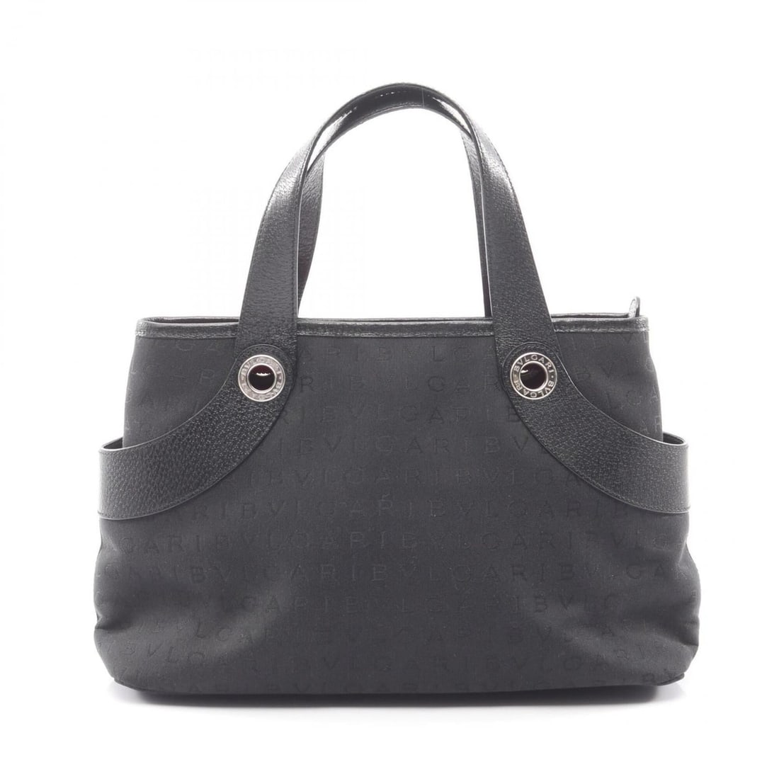 Bulgari BVLGARI Logo Mania Handbag, Canvas Leather, Women's, Black (1 of 18)