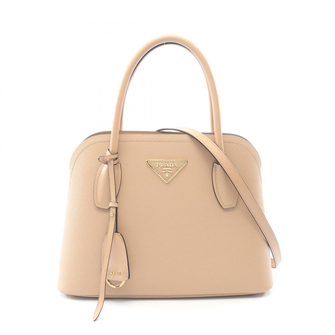 Prada SAFFIANO CUIR+C 2WAY Handbag, Saffiano Leather, Women's, Pink, 1BA295 (1 of 13)