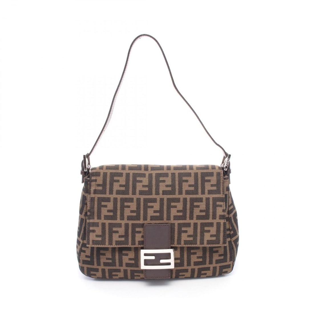 Fendi Mamma Bucket Shoulder Bag/Handbag, Canvas and Leather, Women's, Brown: --- Catalog ---Category: SizeSize (HxWxD): 21cm x 29cm x 12cm / 8.26'' x 11.41'' x 4.72''Category: DesignType: Handbag, Shoulder bagColor: BrownGender: WomenMaterial: Canvas , Leather Category: Genera