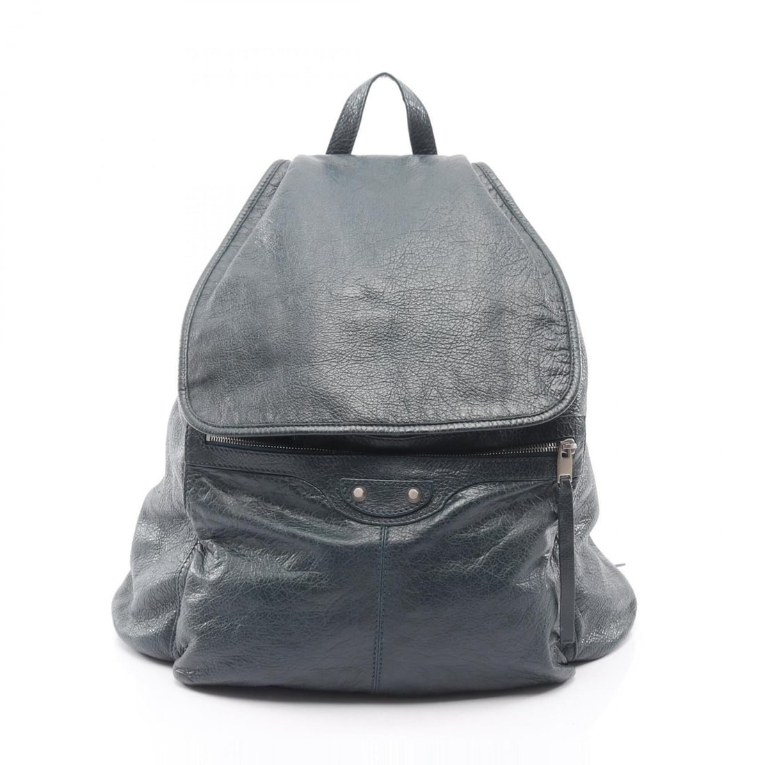 Balenciaga Traveler Backpack/Handbag, Leather, Men's/Women's, Green: --- Catalog ---Category: SizeSize (HxWxD): 44cm x 43cm x 12cm / 17.32'' x 16.92'' x 4.72''Category: DesignType: Backpack, HandbagColor: GreenGender: Men,WomenMaterial: Leather Category: GeneralBrand: 