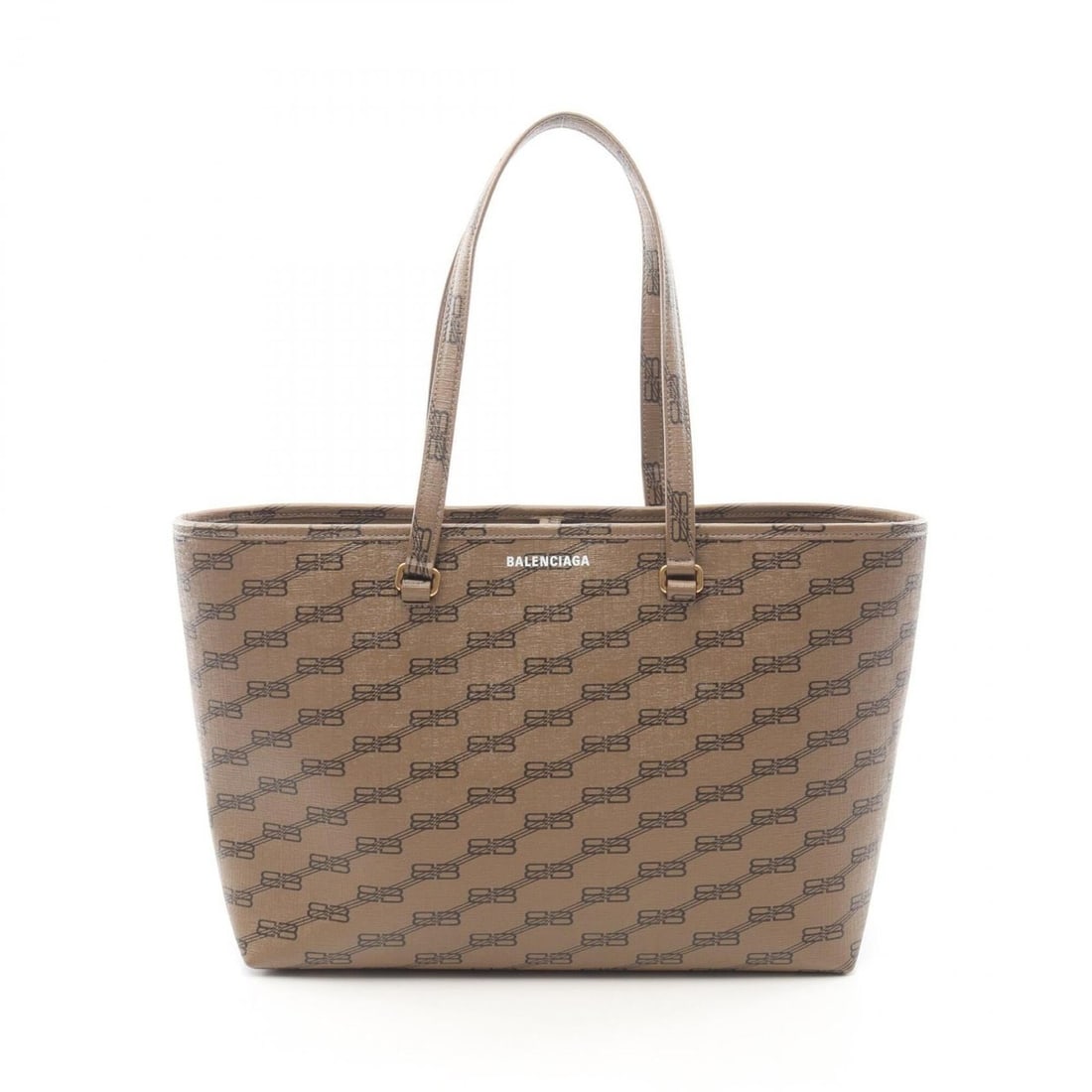 Balenciaga Signature Shopper M BB Monogram Tote Bag Handbag, Coated Canvas, Women's, Gray, 702698: --- Catalog ---Category: SizeSize (HxWxD): 26cm x 34cm x 13cm / 10.23'' x 13.38'' x 5.11''Category: DesignType: Handbag, Tote bagColor: GrayGender: WomenMaterial: PVC Category: GeneralMPN: 702698Brand