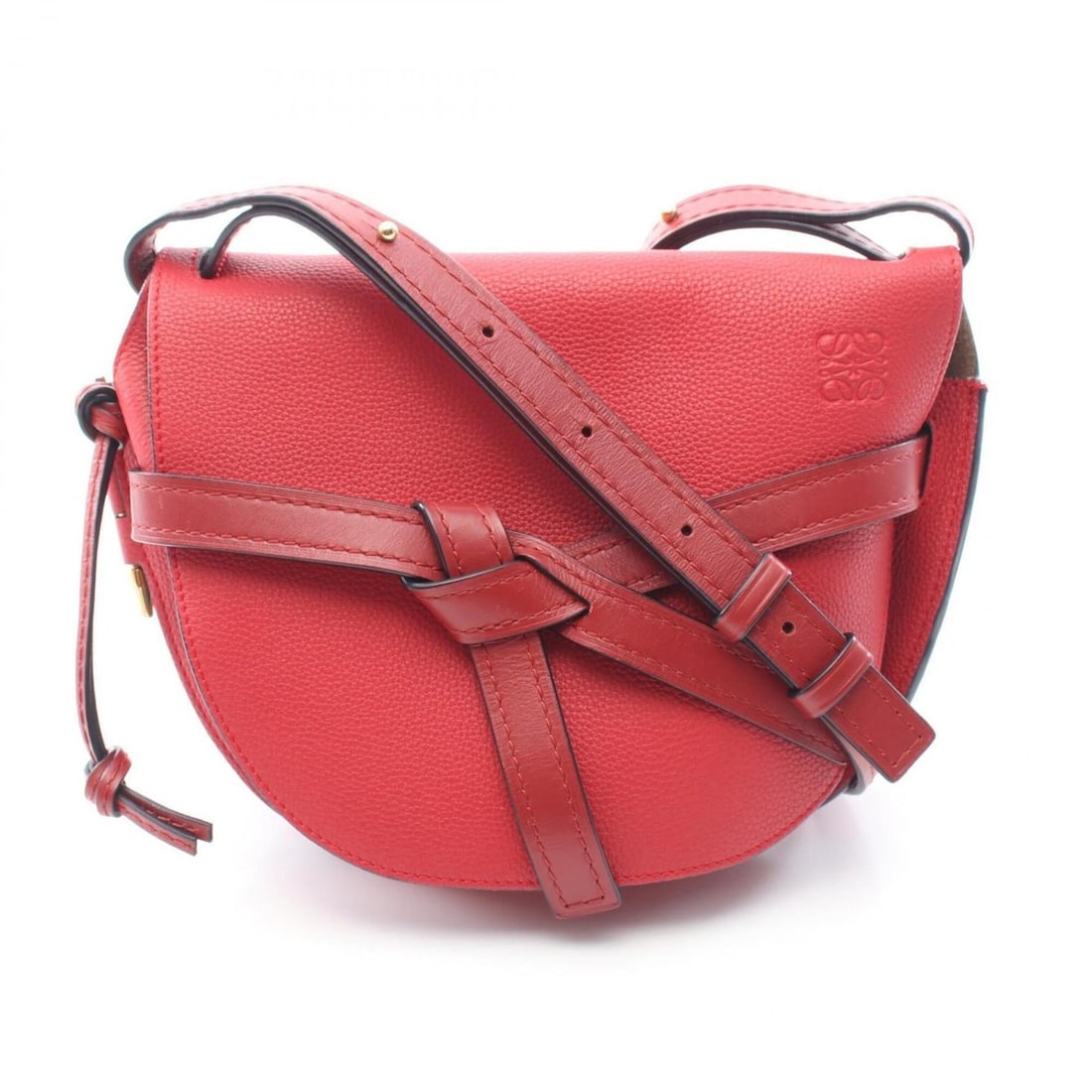 Loewe Gate Small Shoulder Bag/Handbag, Leather, Women's, Red (A650T20X40): --- Catalog ---Category: SizeSize (HxWxD): 20cm x 24cm / 7.87'' x 9.44''Category: DesignType: Shoulder bagColor: Red colorGender: WomenMaterial: Leather Category: GeneralMPN: A650T20X40Brand: Loewe---