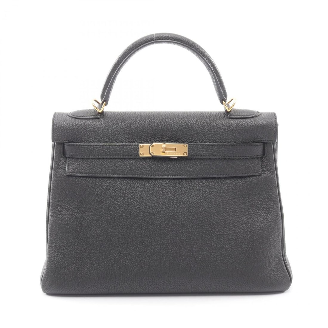 Hermes Kelly 32 2-Way Handbag, Leather Togo Leather, Black, for Women: --- Catalog ---Category: SizeSize (HxWxD): 23cm x 32cm x 12cm / 9.05'' x 12.59'' x 4.72''Category: DesignType: HandbagColor: BlackGender: WomenMaterial: Togo leather Category: GeneralBrand: Hermes--- 