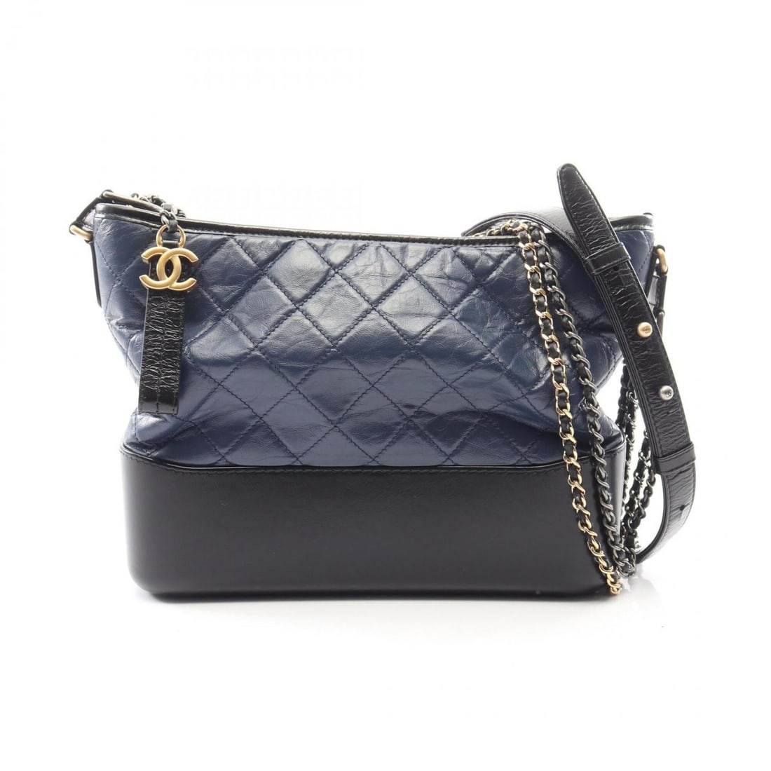 Chanel Gabrielle de Large Hobo Shoulder Bag/Handbag, Leather, Navy/Black, A93824 (1 of 9)