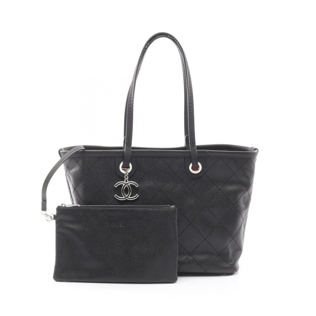 Chanel On the Road Wild Stitch Tote Bag Handbag Caviar Skin (Grained Calf) Women's Black A92211: --- Catalog ---Category: SizeSize (HxWxD): 26cm x 33cm x 14cm / 10.23'' x 12.99'' x 5.51''Category: DesignType: Handbag, Pouch, Tote bagColor: BlackGender: WomenMaterial: Grained Calfskin Hardware Col