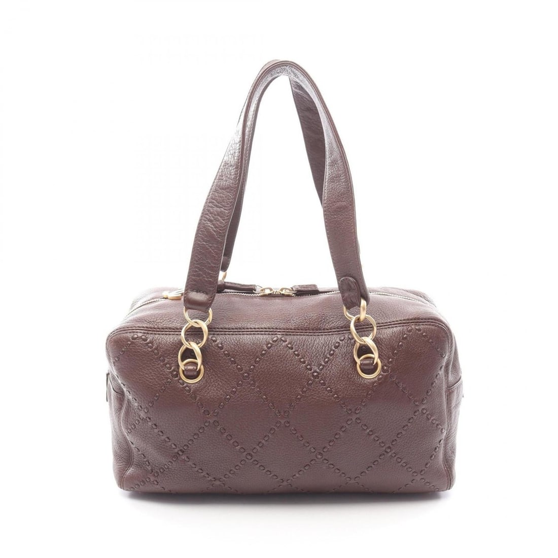 Chanel Ultra Stitch Handbag, Leather, Women's, Brown: --- Catalog ---Category: SizeSize (HxWxD): 17cm x 30cm x 10cm / 6.69'' x 11.81'' x 3.93''Category: DesignType: HandbagColor: BrownGender: WomenMaterial: Leather Hardware Color: GoldCategory: GeneralBr