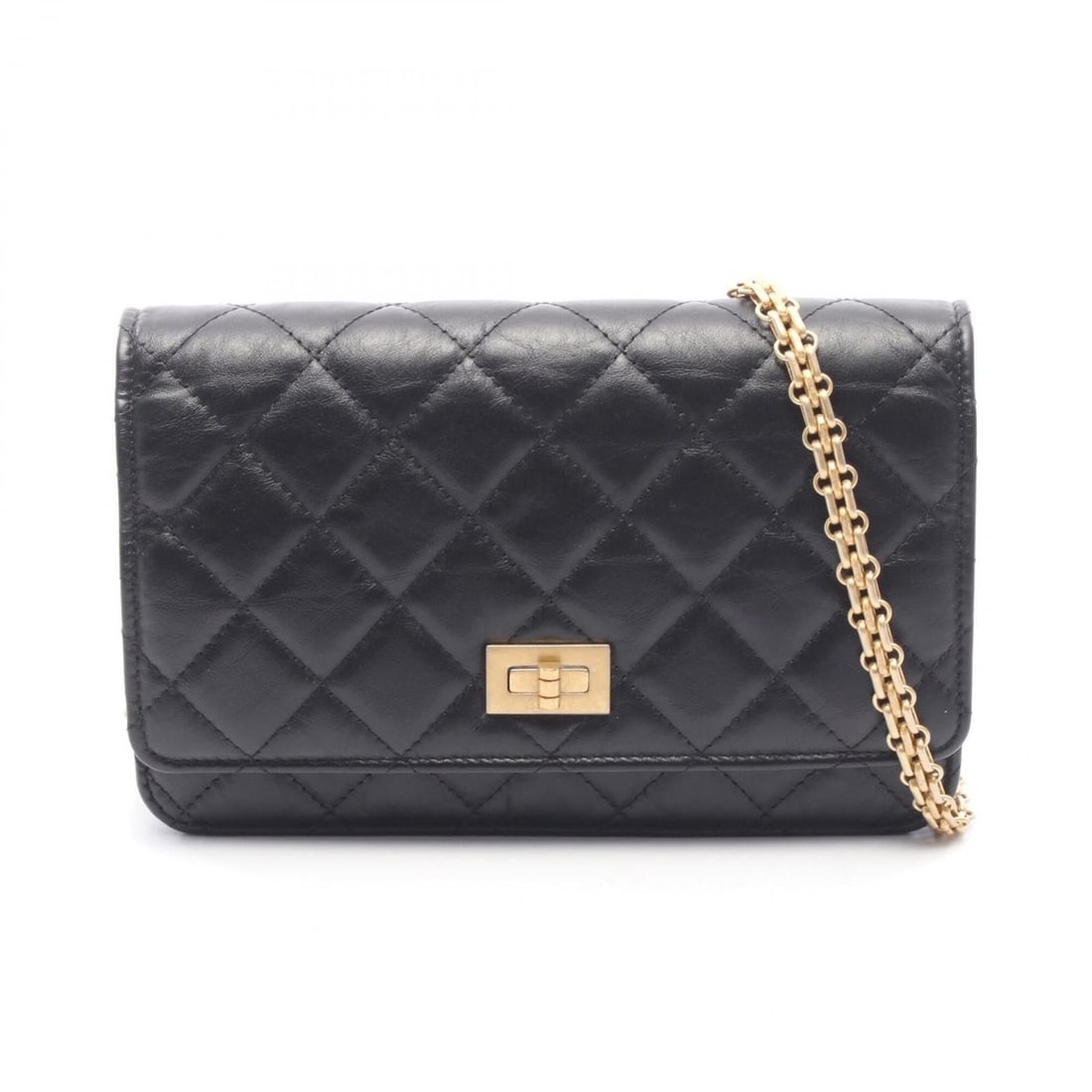 Chanel 2.55 Shoulder Bag Handbag Leather Women's Black: --- Catalog ---Category: SizeSize (HxWxD): 13cm x 19cm x 4cm / 5.11'' x 7.48'' x 1.57''Category: DesignType: Handbag, Shoulder bagColor: BlackGender: WomenMaterial: Leather Hardware Color: GoldCategor
