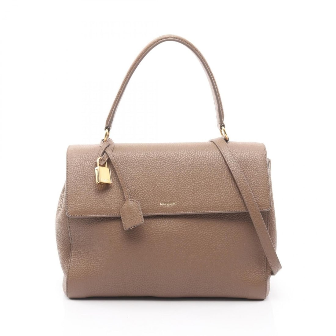 Yves Saint Laurent Saint Laurent Paris 2-Way Handbag, Leather, Women's, Beige: --- Catalog ---Category: SizeSize (HxWxD): 22cm x 31cm x 14cm / 8.66'' x 12.2'' x 5.51''Category: DesignType: HandbagColor: BeigeGender: WomenMaterial: Leather Category: GeneralBrand: Yves Saint Laure