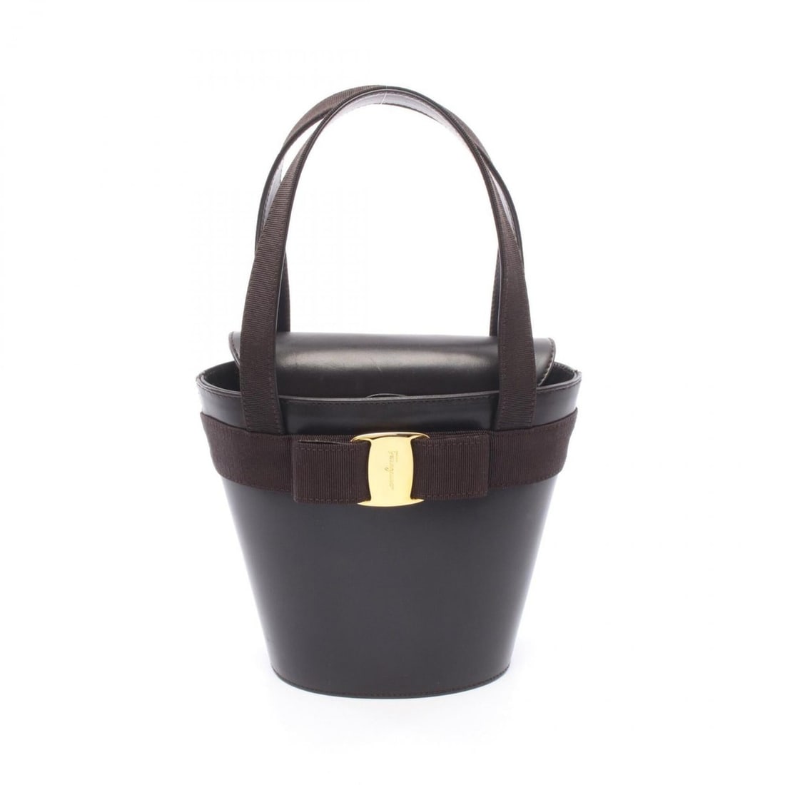 Salvatore Ferragamo Vara Ribbon Handbag, Leather, Women's, Brown: --- Catalog ---Category: SizeSize (HxWxD): 17cm x 13.5cm x 8cm / 6.69'' x 5.31'' x 3.14''Category: DesignType: HandbagColor: BrownGender: WomenMaterial: Leather Category: GeneralBrand: Salvatore Ferra