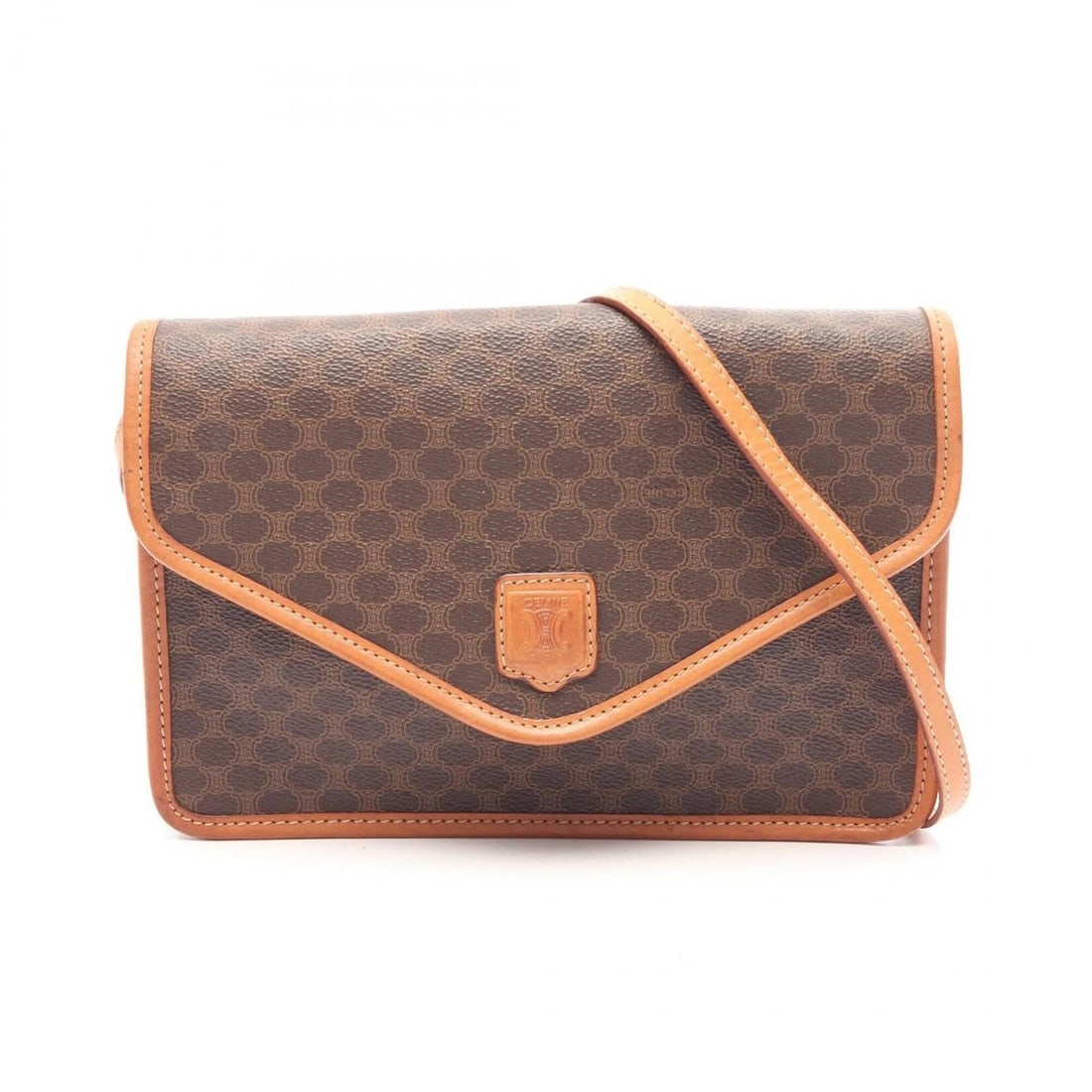 Celine Macadam Shoulder Bag, Handbag, Coated Canvas Leather, Women's, Brown: --- Catalog ---Category: SizeSize (HxWxD): 18cm x 25.5cm x 5.5cm / 7.08'' x 10.03'' x 2.16''Category: DesignType: Handbag, Shoulder bagColor: BrownGender: WomenMaterial: Coated canvas Category: Genera