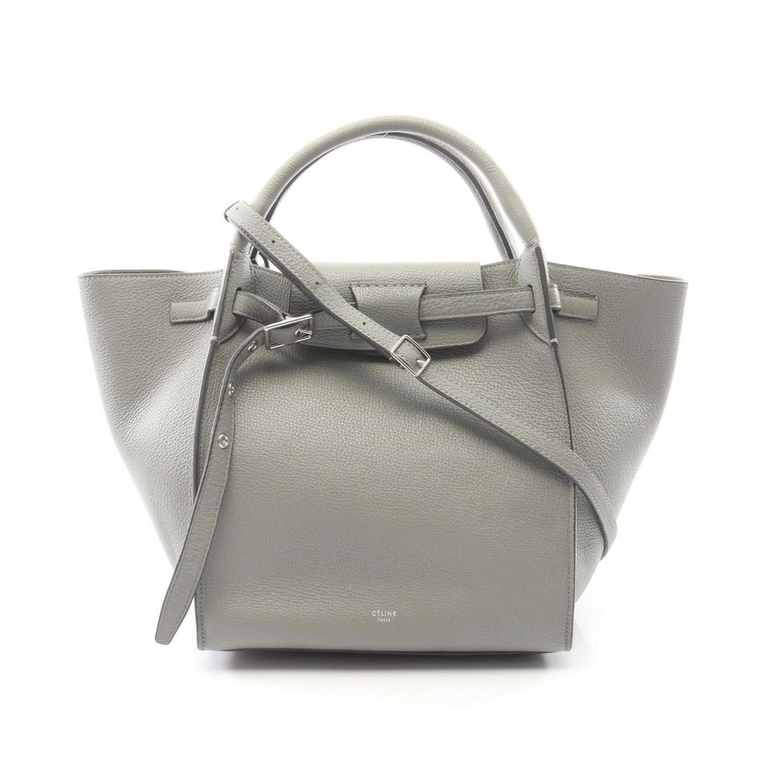 Celine Big Bag Small with Long Strap 2-Way Handbag Leather Women's Gray 183313A4T: --- Catalog ---Category: SizeSize (HxWxD): 25cm x 23.5cm x 21cm / 9.84'' x 9.25'' x 8.26''Category: DesignType: HandbagColor: GrayGender: WomenMaterial: Leather Category: GeneralMPN: 183313A4TBrand: C