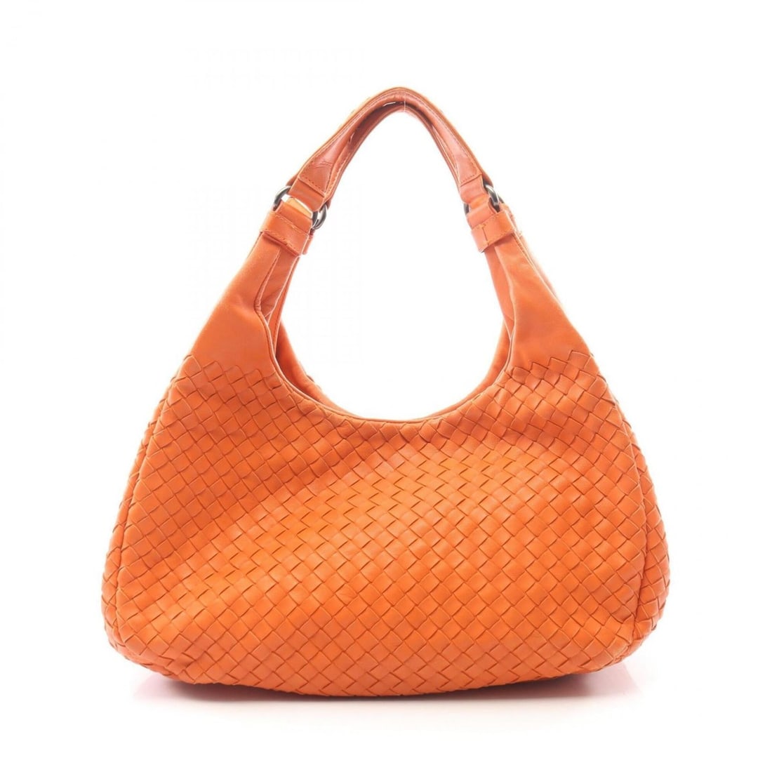 Bottega Veneta Medium Campana Intrecciato Shoulder Bag/Handbag, Leather, Women's, Orange: --- Catalog ---Category: SizeSize (HxWxD): 21cm x 30cm x 16cm / 8.26'' x 11.81'' x 6.29''Category: DesignType: Shoulder bagColor: OrangeGender: WomenMaterial: Leather Category: GeneralBrand: Bottega V