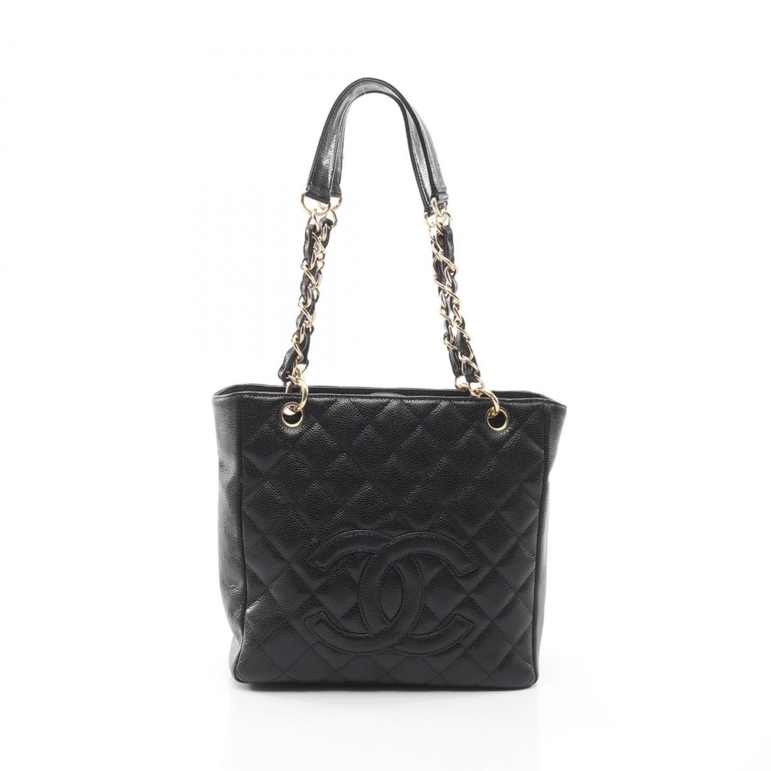 Chanel Matelassé PST Tote Bag Handbag, Caviar Leather (Grained Calfskin), Women's, Black, A50994: --- Catalog ---Category: SizeSize (HxWxD): 23cm x 24cm x 8cm / 9.05'' x 9.44'' x 3.14''Strap Length: 57cm / 22.44''Category: DesignType: Tote bagColor: BlackGender: WomenMaterial: Grained Calfskin Har