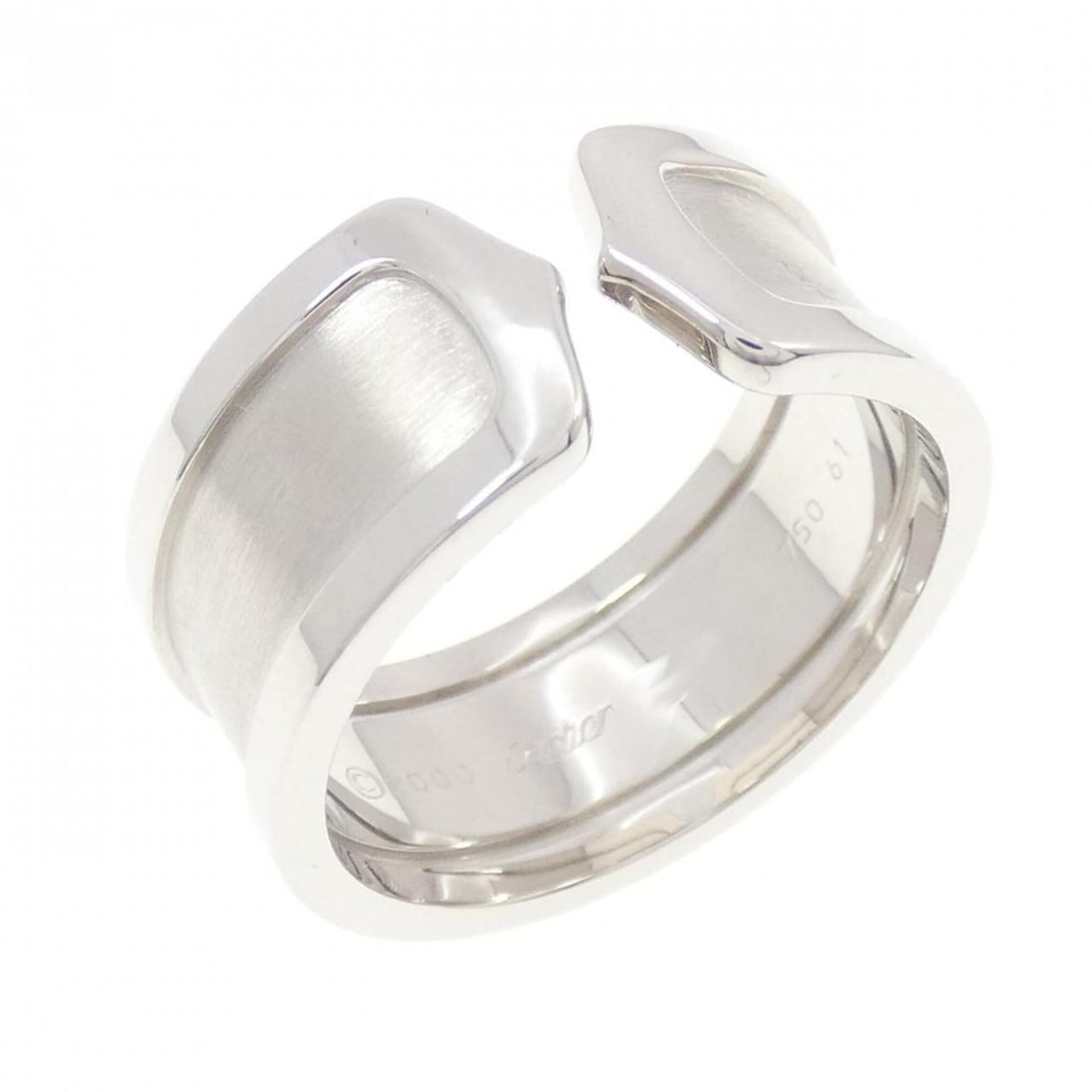 Cartier C2 Large Ring: --- Catalog ---Category: SizeUS Size: 10Brand Size: 61Category: DesignType: Band ringGender: Men,WomenMaterial: White gold (18K)Category: GeneralBrand: Cartier--- Item List ---Section:
