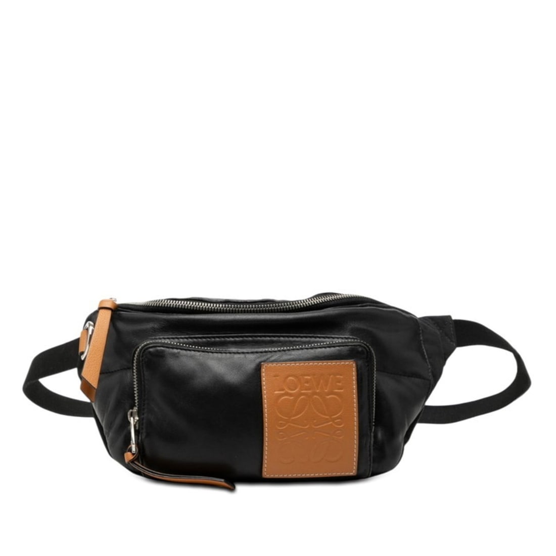 Loewe Anagram Puffy Bum Bag Body Waist Black Brown Leather Women's LOEWE: --- Catalog ---Category: SizeSize (HxWxD): 15cm x 30cm x 7cm / 5.9'' x 11.81'' x 2.75''Category: DesignType: Sling bagColor: Black, BrownGender: WomenMaterial: Leather Category: GeneralBrand: Loewe---