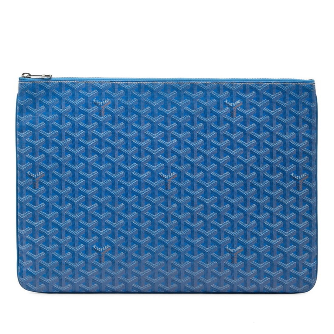 Goyard Sena GM Clutch Bag, Blue Leather, Women's GOYARD (1 of 10)