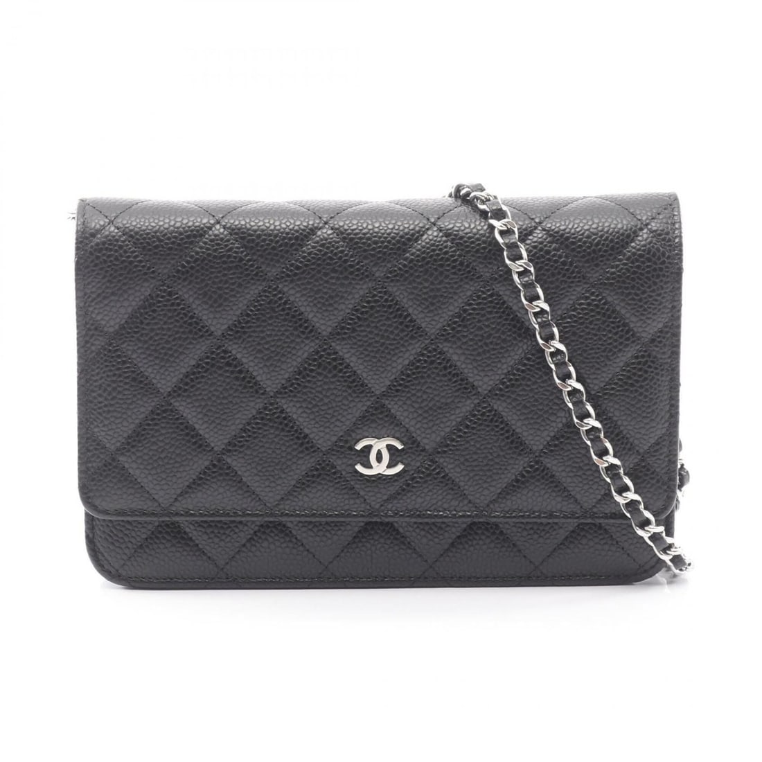 Chanel Matelassé Shoulder Bag/Handbag, Caviar Leather (Grained Calfskin), Women's, Black, AP0250 (1 of 10)