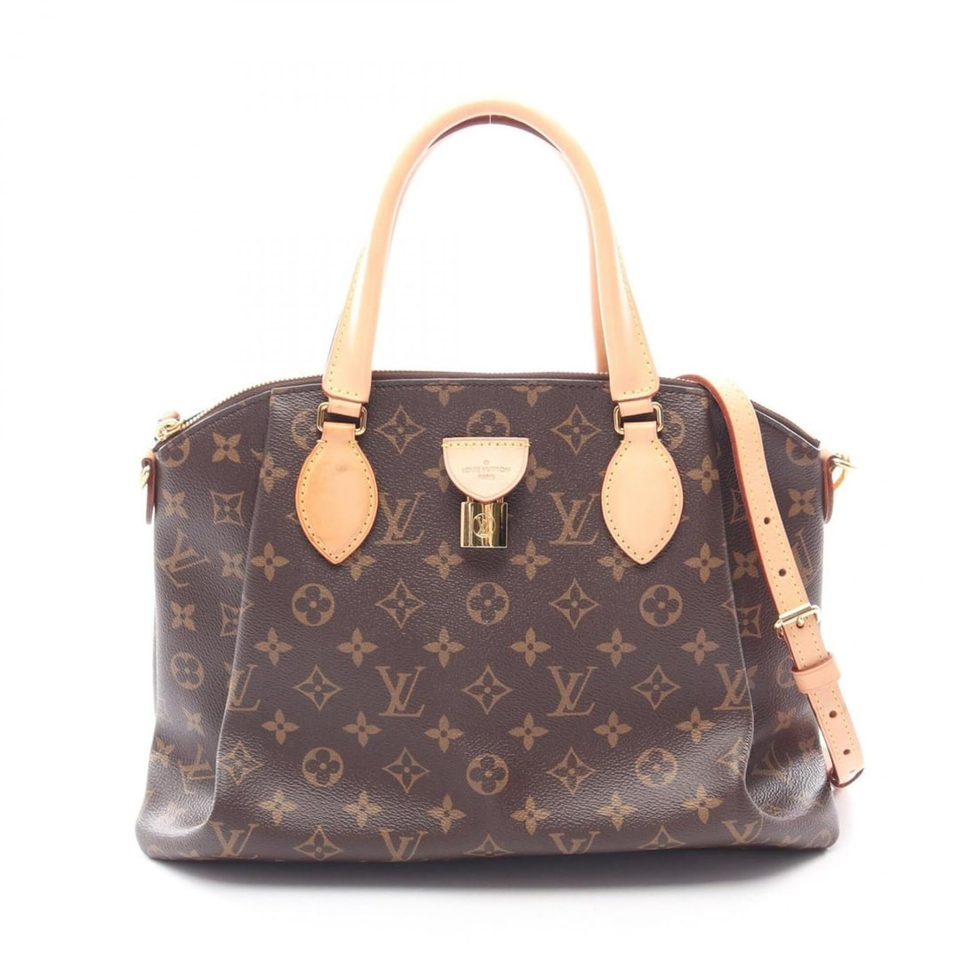 Louis Vuitton Rivoli MM 2-Way Handbag, Coated Canvas and Leather, Monogram Pattern, Women's, Brown,: --- Catalog ---Category: SizeSize (HxWxD): 24cm x 36cm x 11cm / 9.44'' x 14.17'' x 4.33''Category: DesignType: HandbagColor: BrownGender: WomenMaterial: Coated canvas , PVC , Monogram , Leather Catego