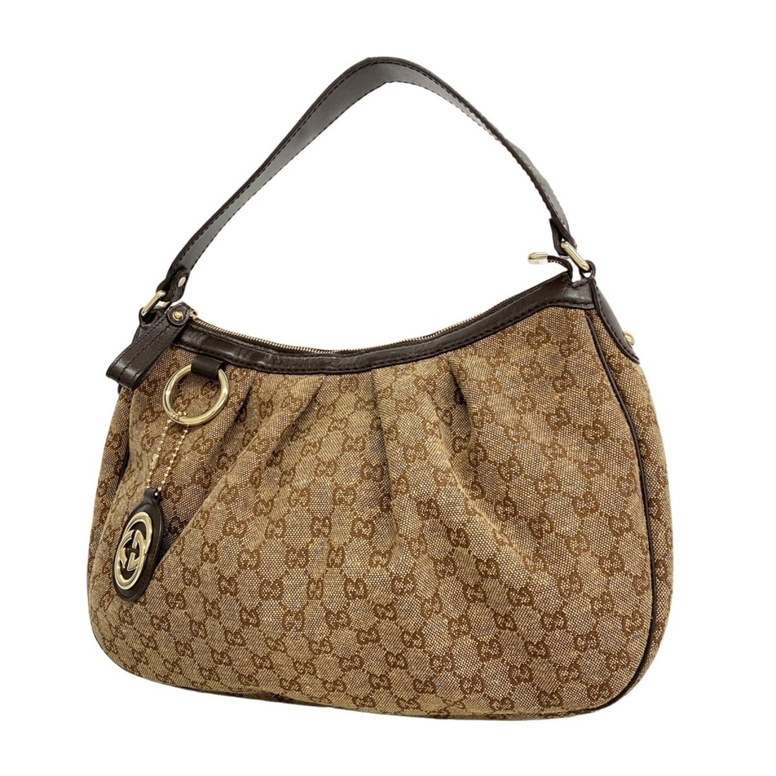 Gucci Sukey Shoulder Bag 232955 Canvas Brown Champagne Women's: --- Catalog ---Category: SizeSize (HxWxD): 27cm x 39cm x 10cm / 10.62'' x 15.35'' x 3.93''Category: DesignType: Shoulder bagColor: BrownGender: WomenMaterial: Canvas Category: GeneralMPN: 232955Brand: