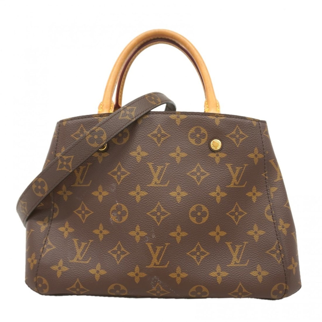Louis Vuitton Monogram Montaigne BB Handbag M41055 Brown 2-way bag for women (1 of 11)