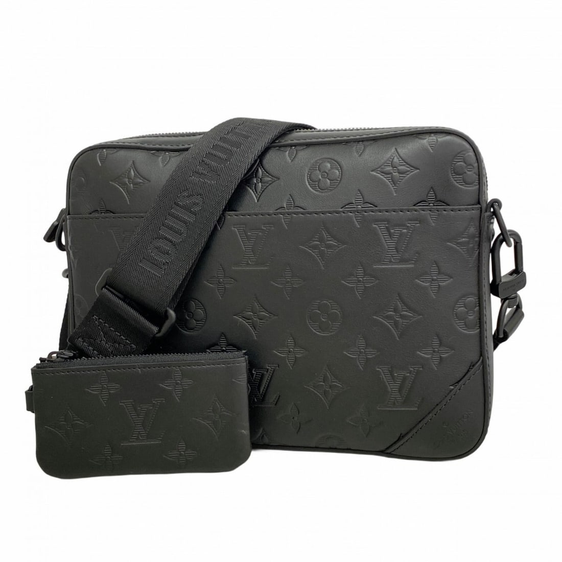 Louis Vuitton Monogram Shadow Duo Shoulder Bag M69827 Black Men's: --- Catalog ---Category: SizeSize (HxWxD): 18cm x 25cm x 4.5cm / 7.08'' x 9.84'' x 1.77''Category: DesignType: Shoulder bagColor: BlackGender: MenCategory: GeneralMPN: M69827Brand: Louis Vuitton--- It