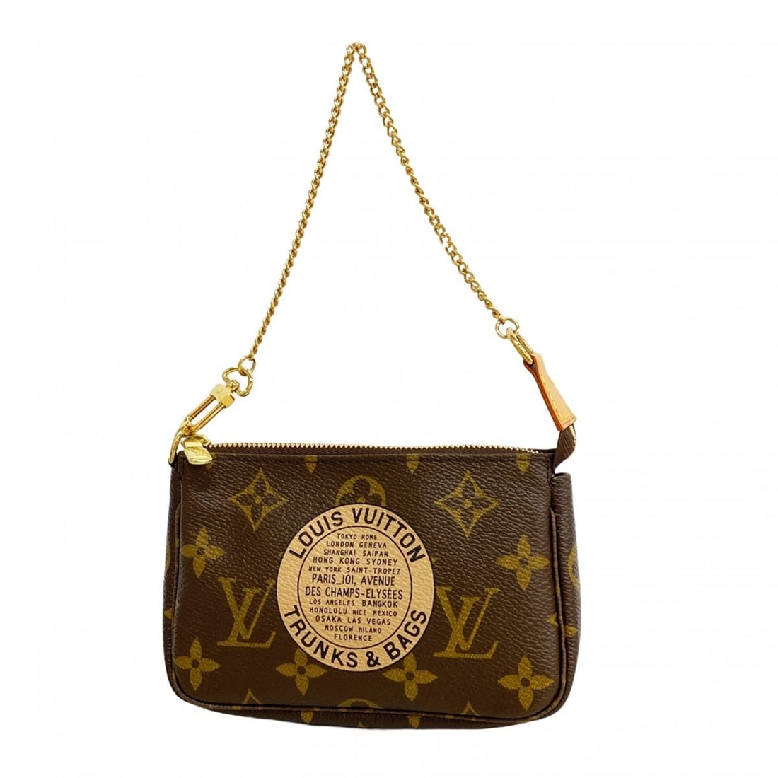 Louis Vuitton Monogram Mini Pochette Accessoires M60153 Brown Women's Bag/Pouch: --- Catalog ---Category: SizeSize (HxWxD): 9.5cm x 14.5cm x 3cm / 3.74'' x 5.7'' x 1.18''Category: DesignType: PouchColor: BrownGender: WomenCategory: GeneralMPN: M60153Brand: Louis Vuitton--- Item Li