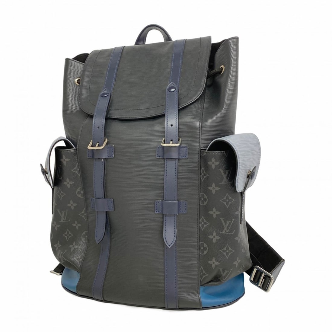 Louis Vuitton Monogram Eclipse Epi Christopher PM Backpack (M53424) Black/Blue - Men's: --- Catalog ---Category: SizeSize (HxWxD): 45cm x 33cm x 12.5cm / 17.71'' x 12.99'' x 4.92''Category: DesignType: BackpackColor: Black, BlueGender: MenCategory: GeneralMPN: M53424Brand: Louis Vuitton-