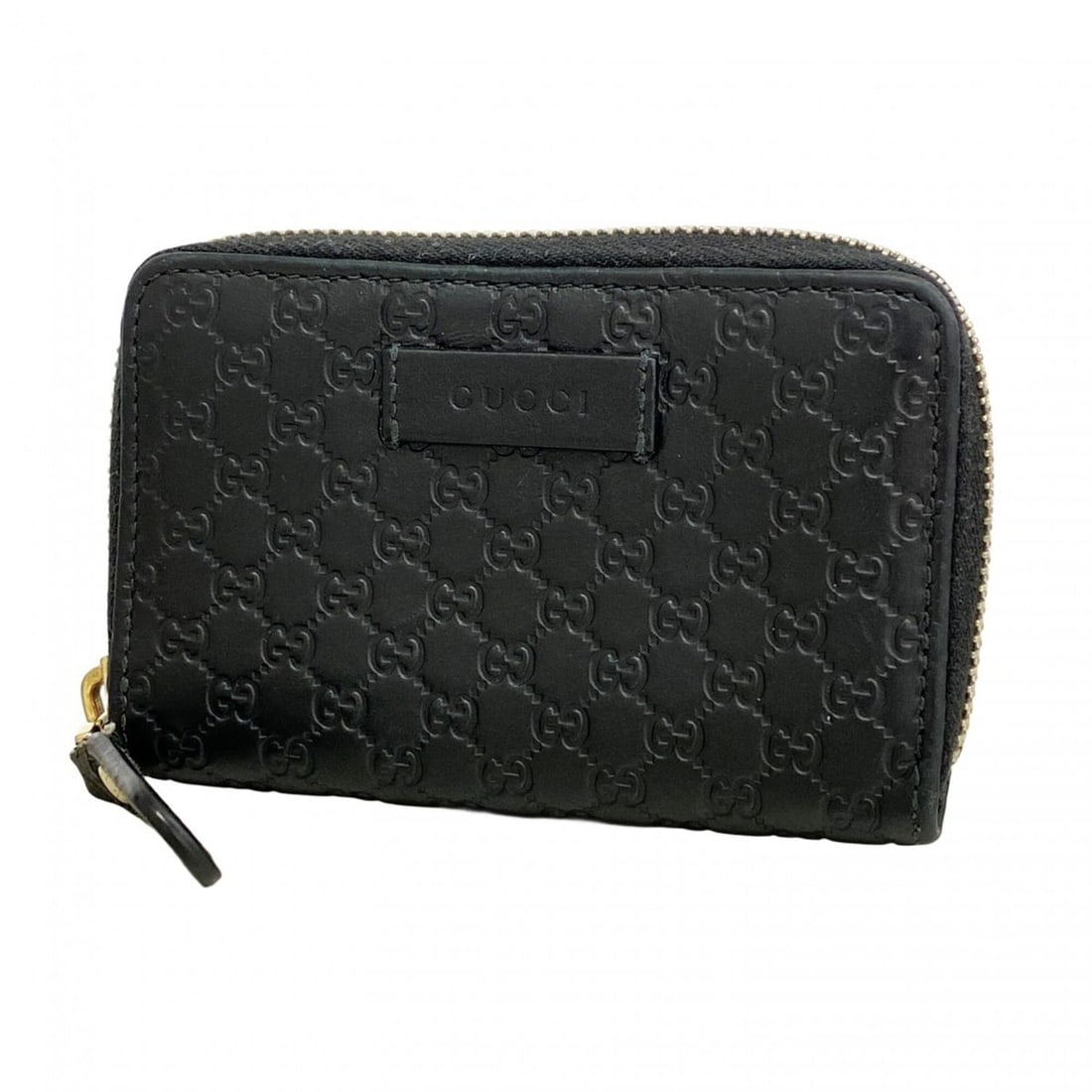 Gucci Microguccissima Leather Wallet/Coin Case, 544249, Black/Champagne, Women's: --- Catalog ---Category: SizeSize (HxWxD): 8cm x 12cm x 2cm / 3.14'' x 4.72'' x 0.78''Category: DesignType: Coin purse/coin caseColor: BlackGender: WomenMaterial: Leather Category: GeneralMPN: 544249B