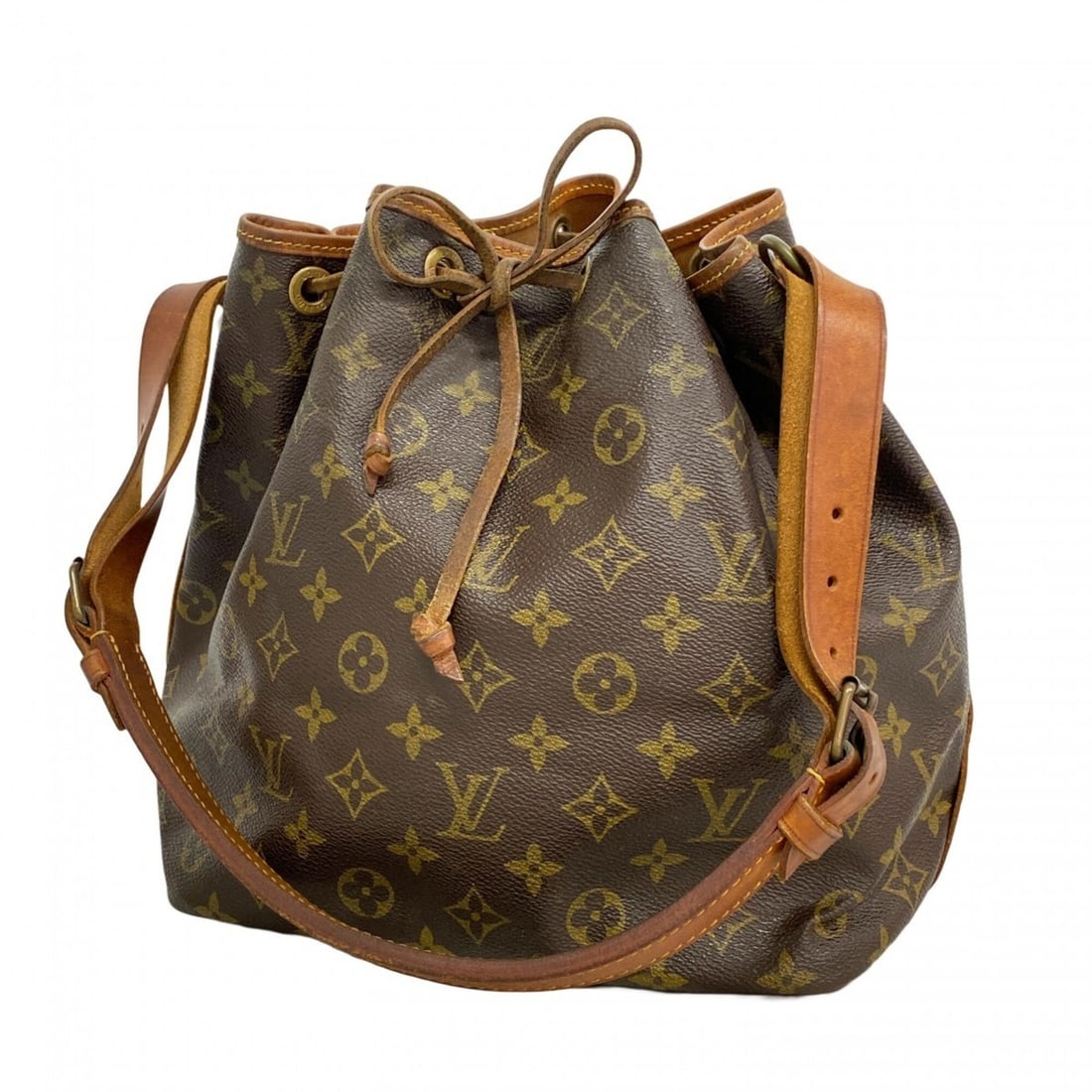 Louis Vuitton Monogram Petit Noé Shoulder Bag M42226 Brown Women's (1 of 14)