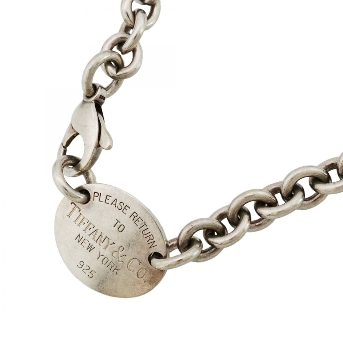 Tiffany & Co. Choker Return to Oval Sterling Silver 925 Women's (1 of 20)