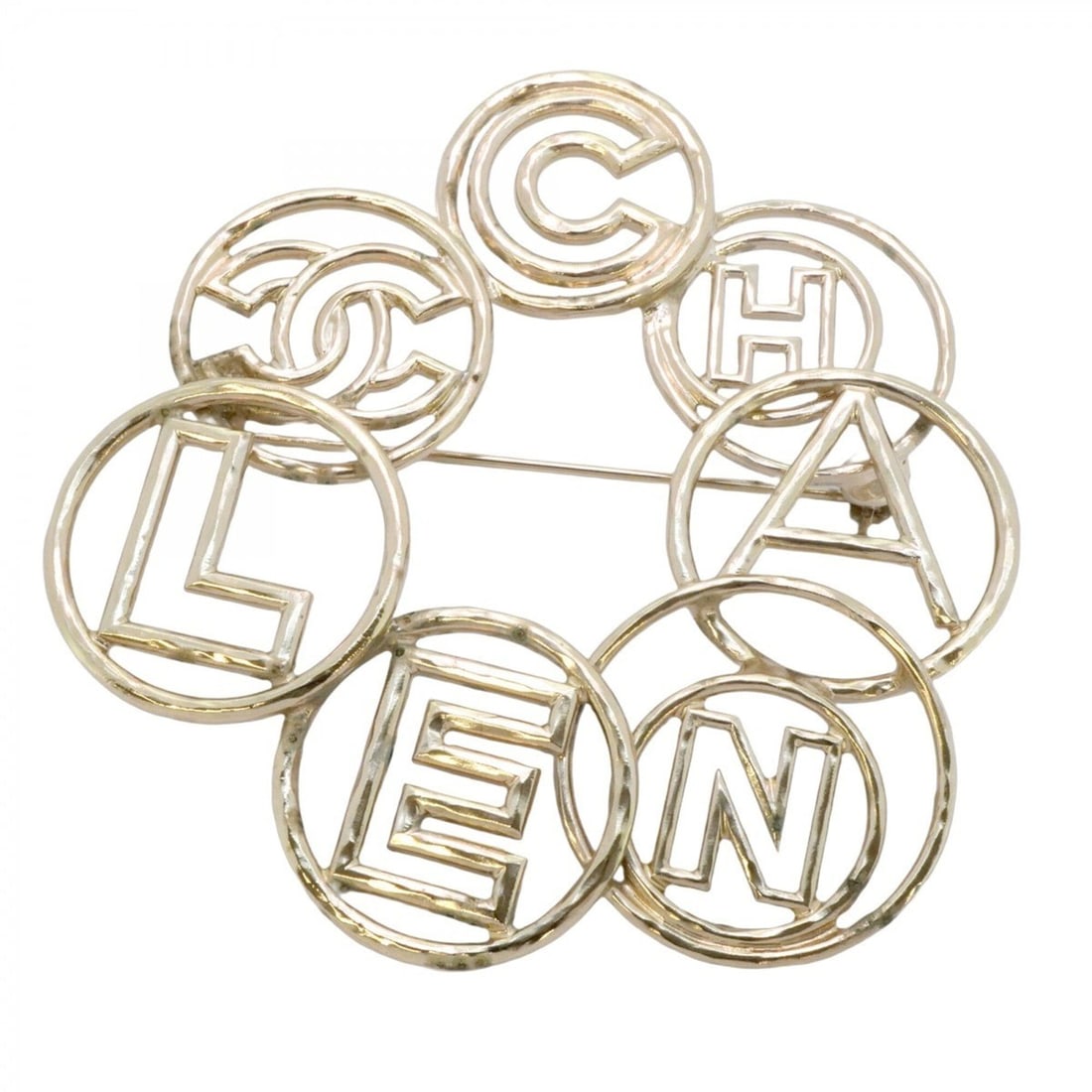 Chanel brooch, metal silver, women's. (1 of 19)