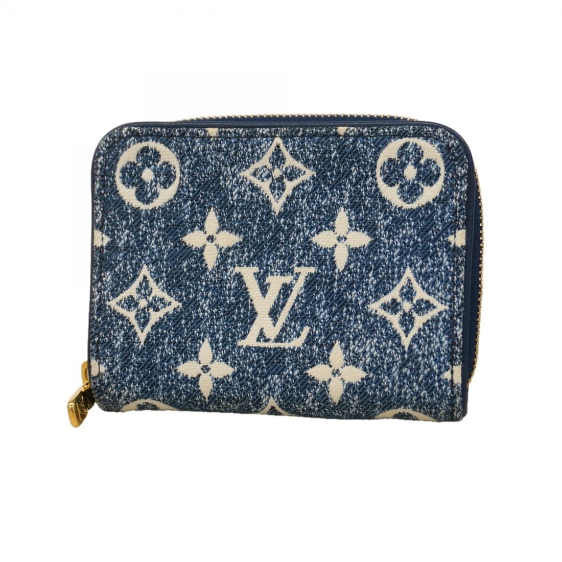 Louis Vuitton Wallet/Coin Case Monogram Jacquard Denim Zippy Coin Purse M81185 Marine Men's/Women's (1 of 18)