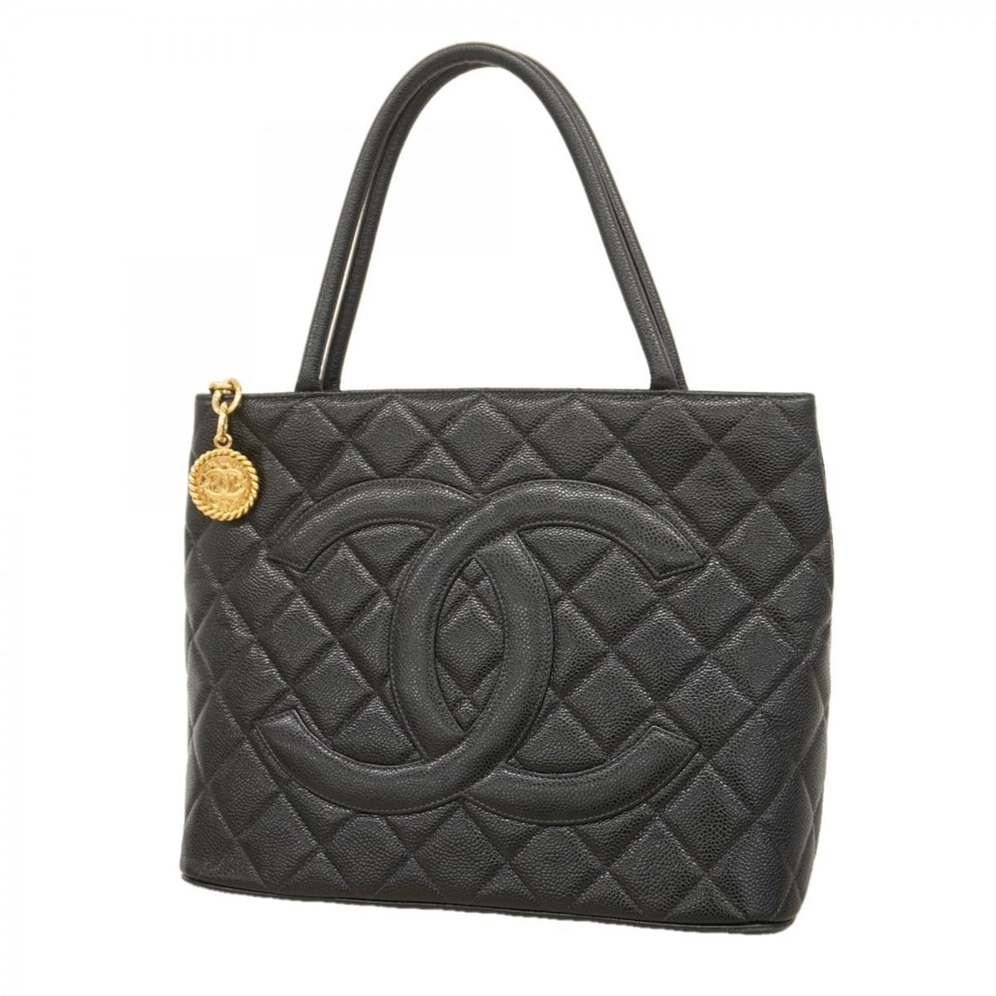 Chanel Tote Bag, Reissue Tote, Caviar Leather, Black, Women's: --- Catalog ---Category: SizeSize (HxWxD): 24cm x 30cm x 15cm / 9.44'' x 11.81'' x 5.9''Category: DesignType: Tote bagColor: BlackGender: WomenMaterial: Grained Calfskin Hardware Color: GoldCategory: 