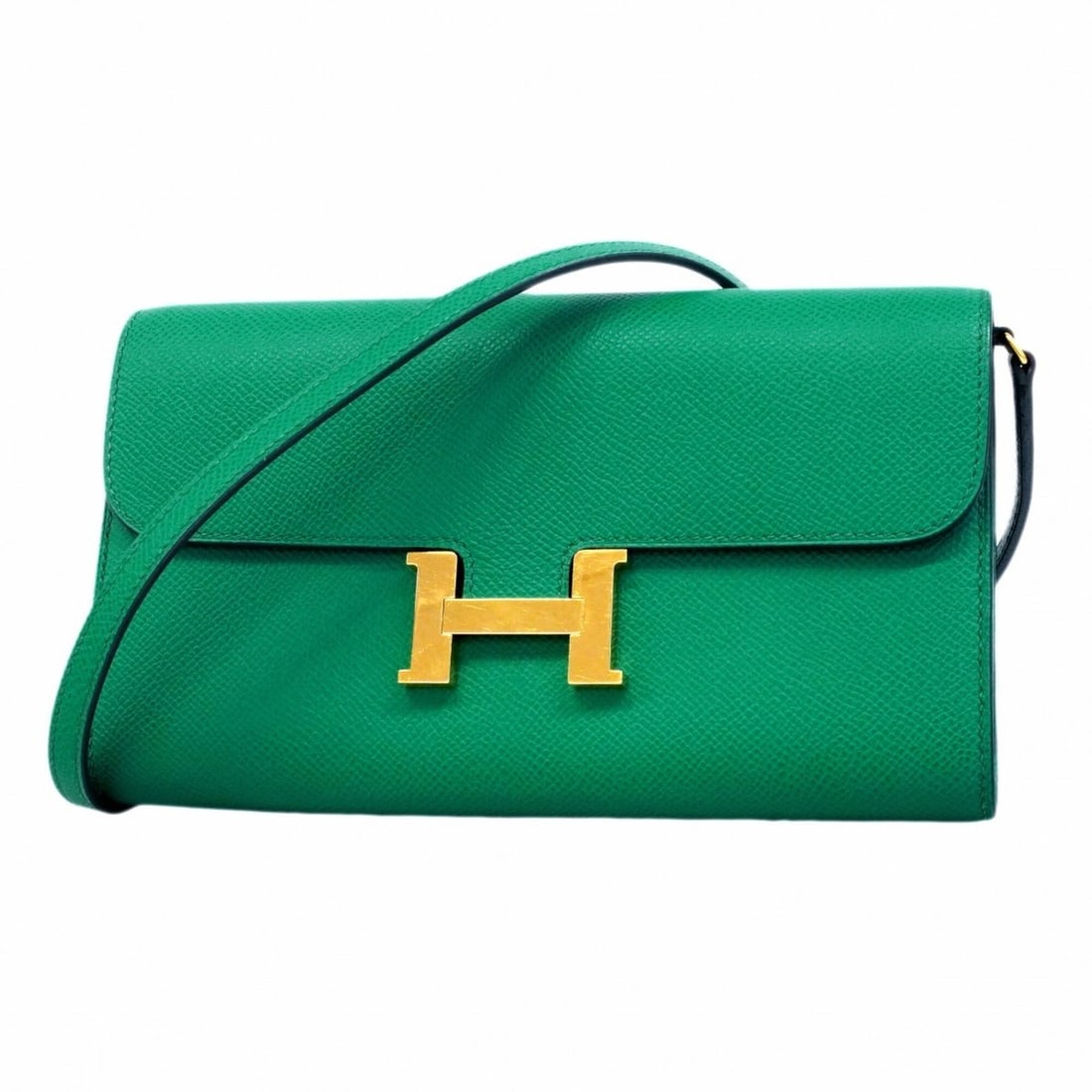 Hermes Constance Tougo Wallet/Shoulder Wallet, Veau Epsom Leather, Vert Jade, Z Stamp, Women's.: --- Catalog ---Category: SizeSize (HxWxD): 13cm x 20.5cm x 2cm / 5.11'' x 8.07'' x 0.78''Category: DesignType: Chain/Shoulder walletColor: GreenGender: WomenMaterial: Epsom leather Category: GeneralBr
