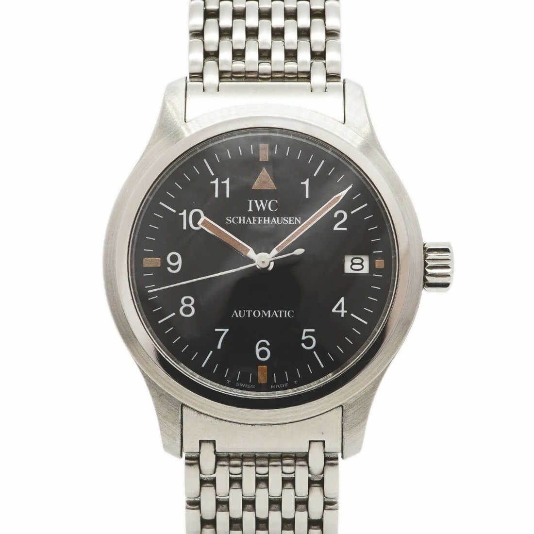 IWC Schaffhausen Pilot's Watch Mark 12 IW324101 Black Dial Men's: --- Catalog ---Category: SizeWrist Size: 18cm / 7.08''Case Diameter: 36.1mm / 1.42''Category: DesignType: WristwatchGender: MenColor (Dial): BlackMaterial (Band): Stainless steelCategory: GeneralMPN: 
