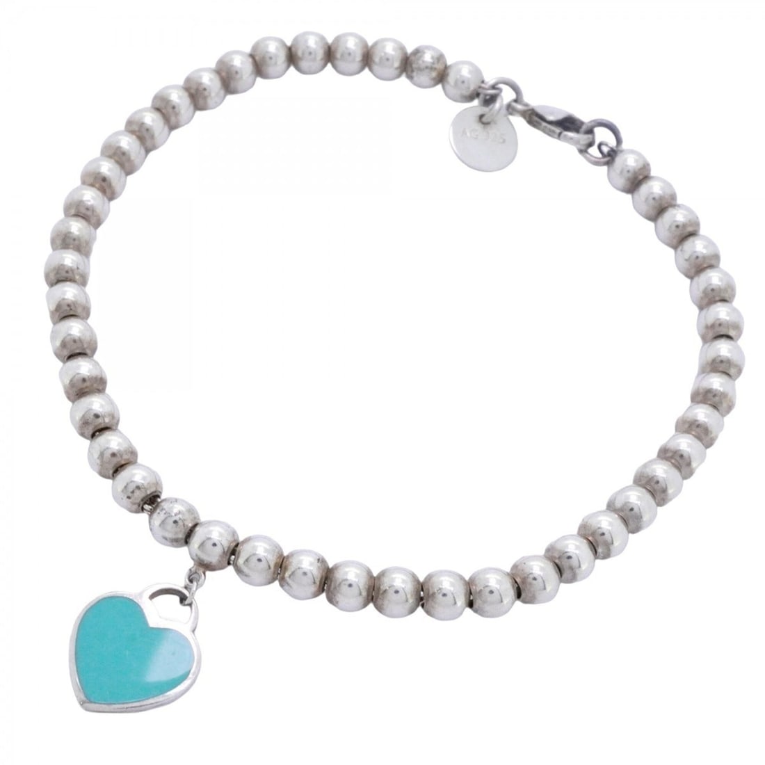 Tiffany & Co. Return to Heart Bracelet, Sterling Silver 925, Blue, Women's: --- Catalog ---Category: SizeLength: 16.5cm / 6.49''Category: DesignType: Charm braceletColor: BlueGender: WomenMaterial: Silver 925Category: GeneralBrand: Tiffany--- Item List ---Section: ConditionRa