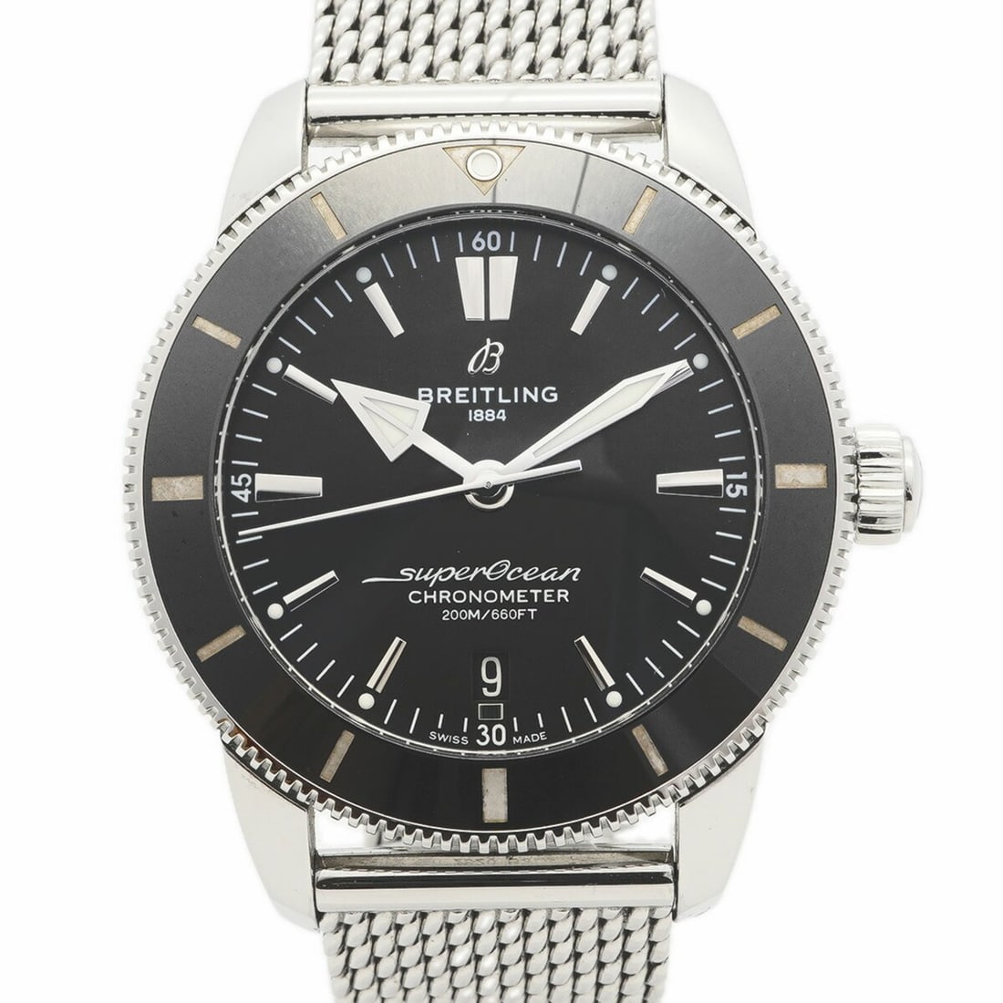 Breitling Superocean Heritage B20 Automatic 44 AB2030 Black Dial Men's Watch (1 of 13)