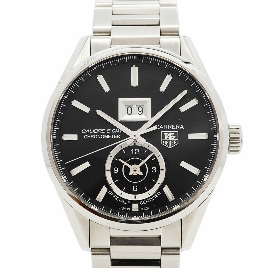 TAG Heuer Carrera Calibre 8 WAR5010 Black Dial Men's Watch: --- Catalog ---Category: SizeWrist Size: 17.5cm / 6.88''Case Diameter: 40.8mm / 1.61''Category: DesignType: WristwatchGender: MenColor (Dial): BlackMaterial (Band): Stainless steelCategory: GeneralMPN