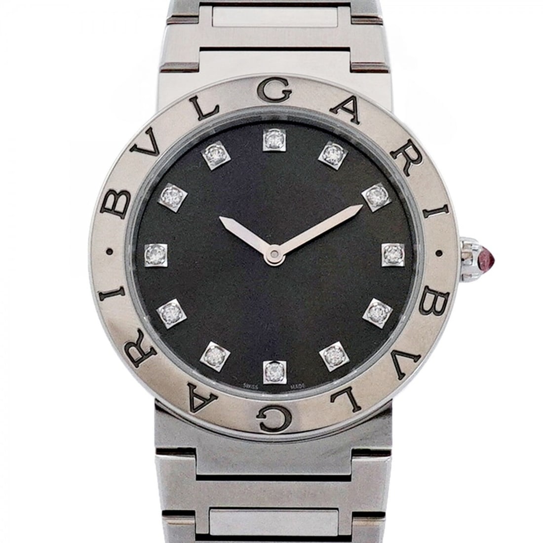 Bvlgari BB33S 103689 Gray Dial Watch (Men's & Women's): --- Catalog ---Category: SizeWrist Size: 15cm / 5.9''Case Diameter: 33mm / 1.3''Category: DesignType: WristwatchGender: Men,WomenColor (Dial): GrayMaterial (Band): Stainless steelCategory: GeneralMPN: